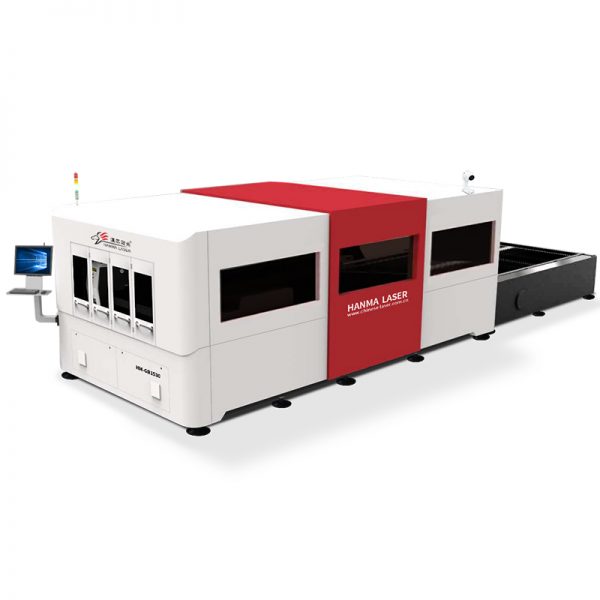 Double platform laser cutting machine